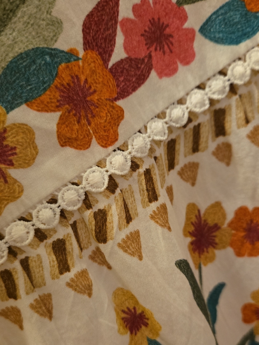 Chico's White Maxi Lined Cotton Dress with Multicolor Floral Embroidery - Picture 7 of 11
